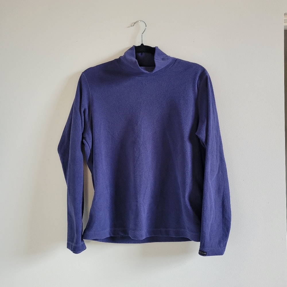Vintage Columbia Sportswear Purple Fleece Turtleneck Womens Large Pullover